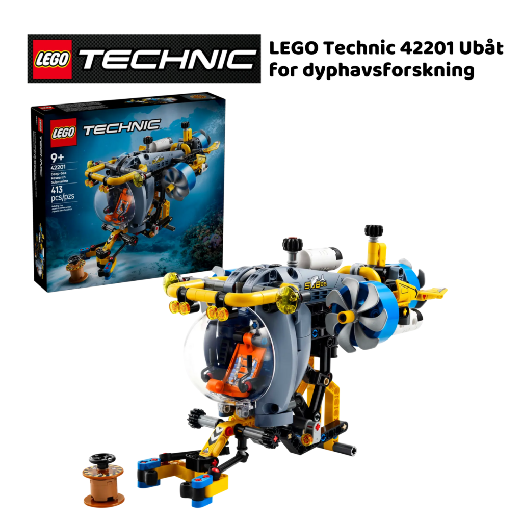 Beste gaver til 10 år gamle gutter 1 LEGO Technic 42201 Ubåt for dyphavsforskning | Nye LEGO® sett og leker | Offisielle LEGO®-leker | LEGO byggesett for barn fra 9 år og oppover | gaver til barn 9 år og oppover