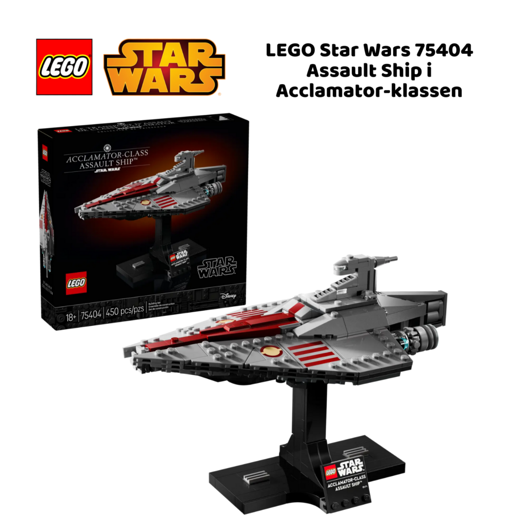 LEGO Star Wars 75404 Assault Ship i Acclamator-klassen | Nye LEGO® sett og leker | Offisielle LEGO®-leker | LEGO byggesett for barn fra 8 år og oppover | gaver til barn 8 år og oppover