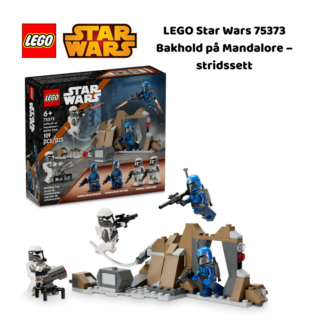 LEGO Star Wars 75373 Bakhold på Mandalore – stridssett | Nye LEGO® sett og leker | Offisielle LEGO®-leker | LEGO byggesett for barn fra 6 år og oppover | gaver til barn 6 år og oppover