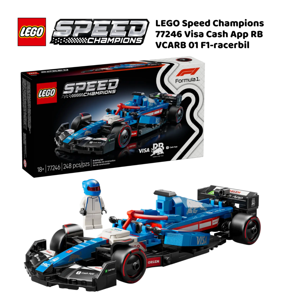 LEGO Speed Champions 77246 Visa Cash App RB VCARB 01 F1-racerbil | Nye LEGO® sett og leker | Offisielle LEGO®-leker | LEGO byggesett for barn fra 18 år og oppover | gaver til barn 18 år og oppover