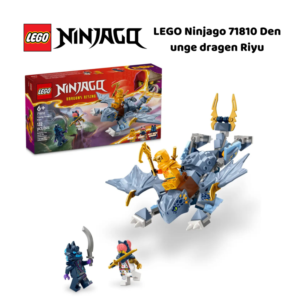 LEGO Ninjago 71810 Den unge dragen Riyu | Nye LEGO® sett og leker | Offisielle LEGO®-leker | LEGO byggesett for barn fra 6 år og oppover | gaver til barn 6 år og oppover