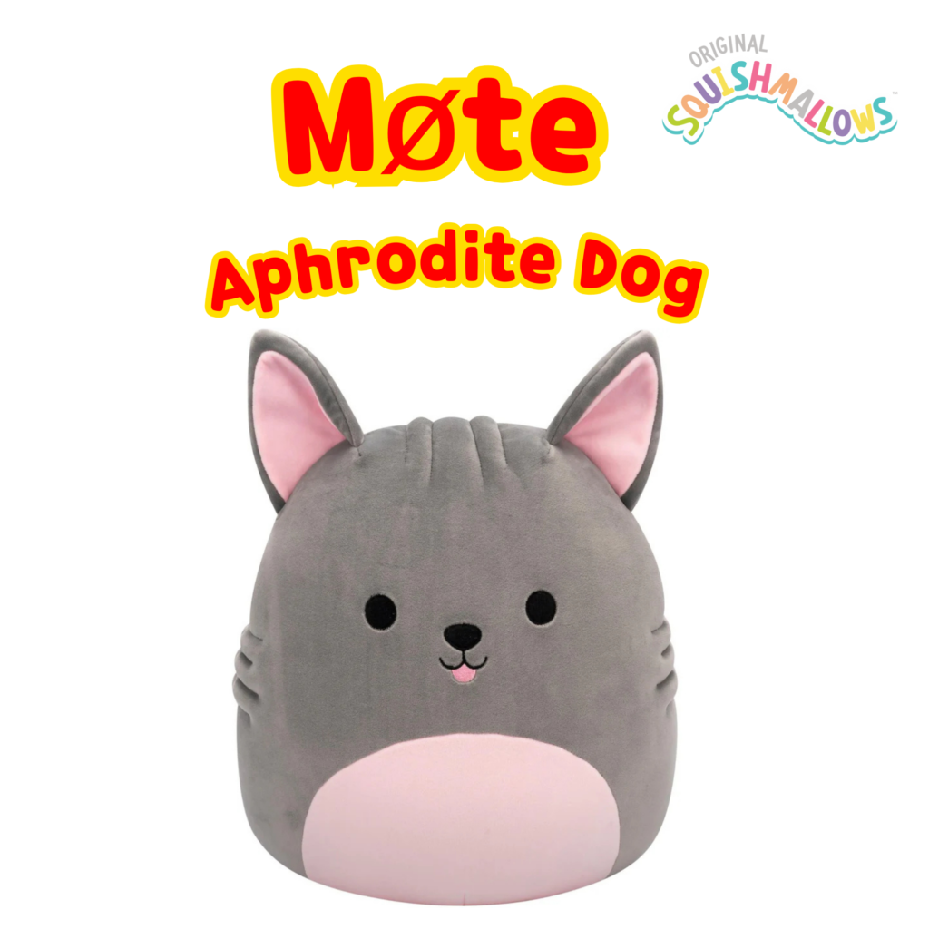 Beste gaver til 7 år gamle jenter 1 Squishmallows Aphrodite Dog | Squishmallows 30 cm (12-tommer) | Plysj samleobjekt myk og squishy ost utstoppet dyreleke – legg til troppen din – gave til barn, jenter og gutter