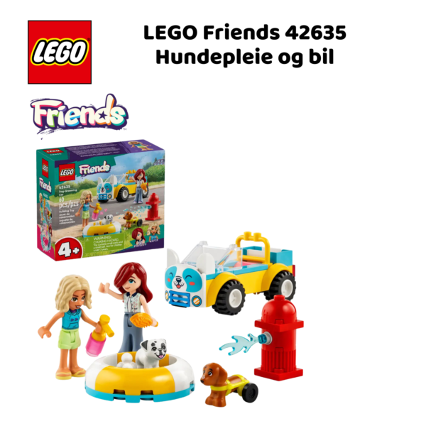 LEGO Friends 42635 Hundepleie og bil | LEGO byggesett for barn fra 4 år og oppover | gaver til barn 4 år og popover_1