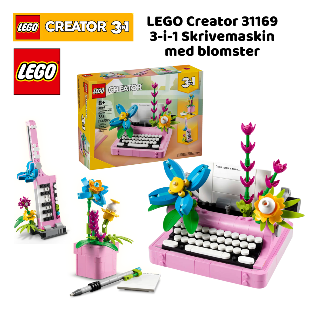LEGO 31169 Skrivemaskin med blomster | LEGO Creator 31169