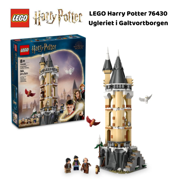 LEGO Harry Potter 76430 Ugleriet i Galtvortborgen | LEGO byggesett for barn fra 8 år og oppover | gaver til barn 8 år og popover_1