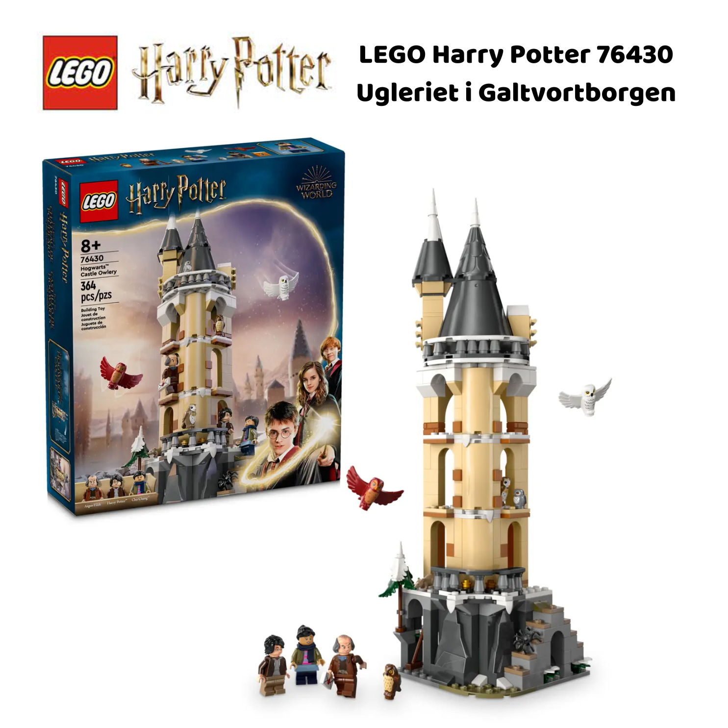 LEGO Harry Potter 76430 Ugleriet i Galtvortborgen | Nye LEGO® sett og leker | Offisielle LEGO®-leker | LEGO byggesett for barn fra 8 år og oppover | gaver til barn 8 år og oppover