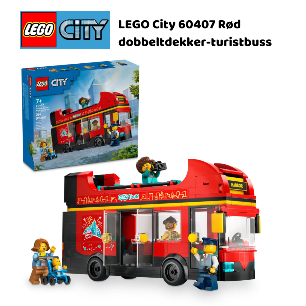 LEGO 60407 Rød dobbeltdekker-turistbuss | LEGO City 60407