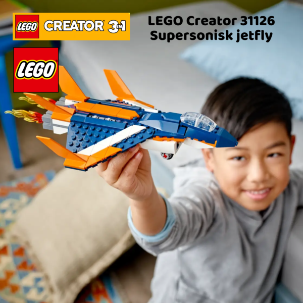 LEGO Creator 31126 Supersonisk jetfly | nye lego® sett og leker | offisielle lego®-leker | lego byggesett for barn 7-14 år_10