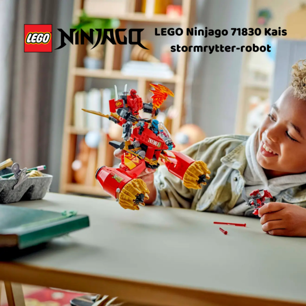LEGO Ninjago 71830 Kais stormrytter-robot | LEGO byggesett for barn fra 7 år og oppover | gaver til barn 7 år og popover_10