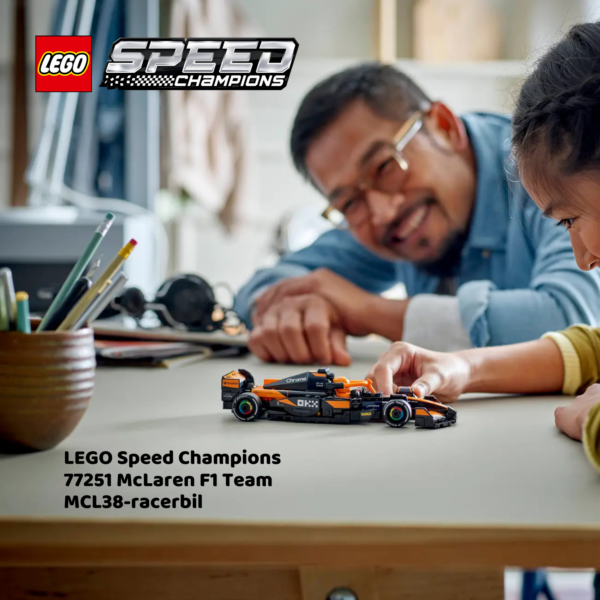 LEGO Speed Champions 77251 McLaren F1 Team MCL38-racerbil | LEGO byggesett for barn fra 10 år og oppover | gaver til barn 10 år og popover_10