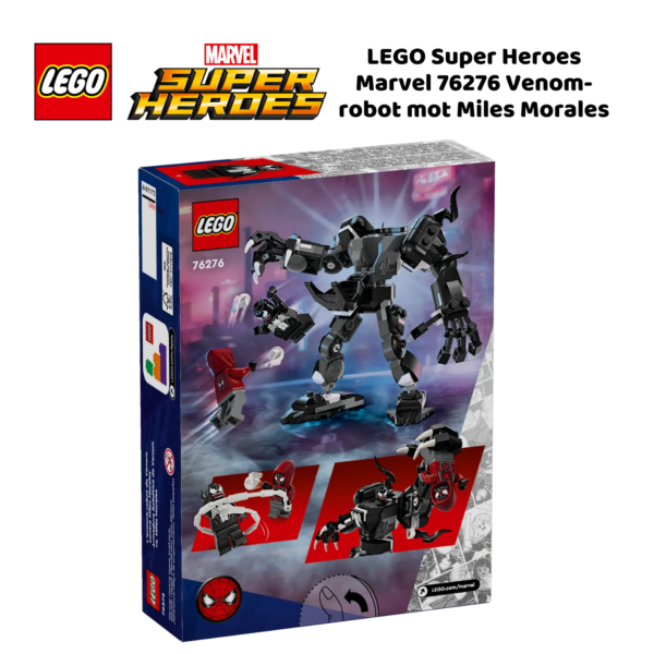 LEGO Super Heroes Marvel 76276 Venom-robot mot Miles Morales | LEGO byggesett for barn fra 6 år og oppover | gaver til barn 6 år og popover_2