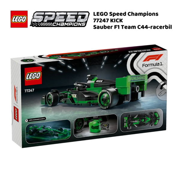 LEGO Speed Champions 77247 KICK Sauber F1 Team C44-racerbil | LEGO byggesett for barn fra 10 år og oppover | gaver til barn 10 år og popover_2