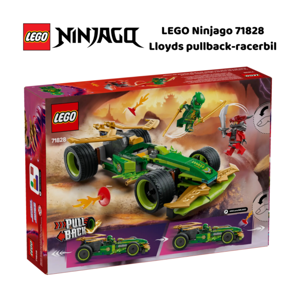 LEGO Ninjago 71828 Lloyds pullback-racerbil | LEGO byggesett for barn fra 7 år og oppover | gaver til barn 7 år og popover_2