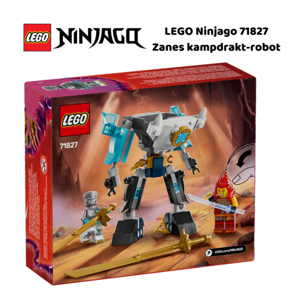 LEGO Ninjago 71827 Zanes kampdrakt-robot | LEGO byggesett for barn fra 6 år og oppover | gaver til barn 6 år og popover_2
