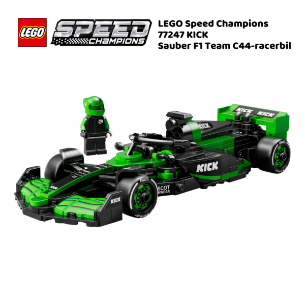 LEGO Speed Champions 77247 KICK Sauber F1 Team C44-racerbil | LEGO byggesett for barn fra 10 år og oppover | gaver til barn 10 år og popover_3