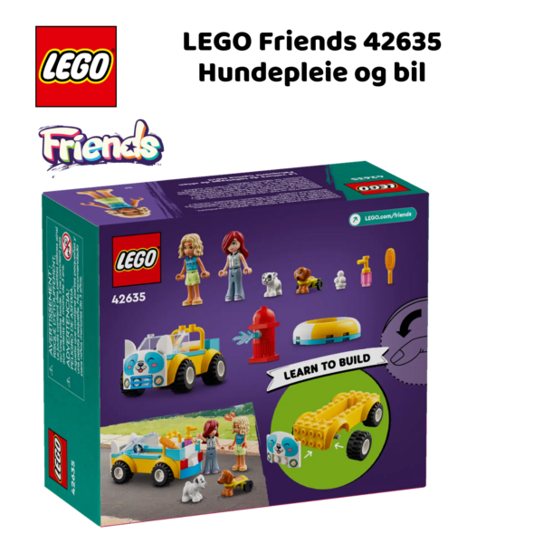 LEGO Friends 42635 Hundepleie og bil | LEGO byggesett for barn fra 4 år og oppover | gaver til barn 4 år og popover_3