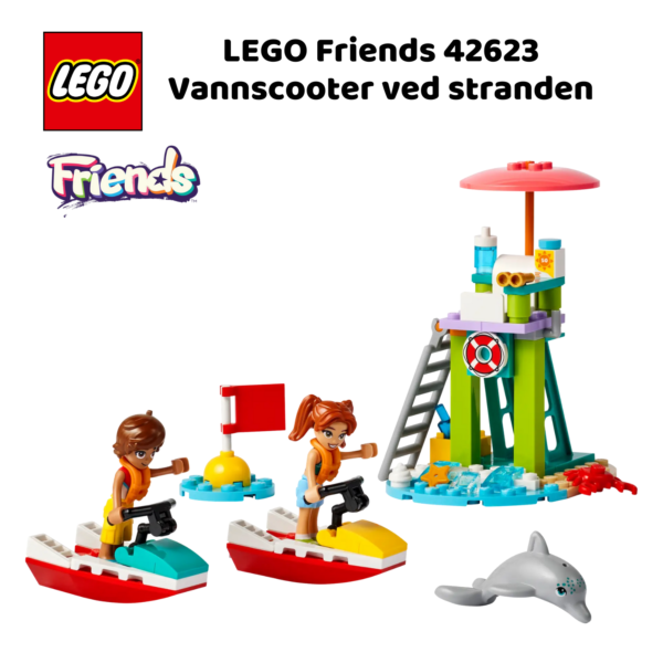 LEGO Friends 42623 Vannscooter ved stranden | LEGO byggesett for barn fra 5 år og oppover | gaver til barn 5 år og popover_3