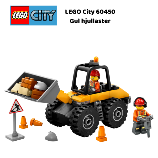 LEGO City 60450 Gul hjullaster | LEGO byggesett for barn fra 4 år og oppover | gaver til barn 4 år og popover_3