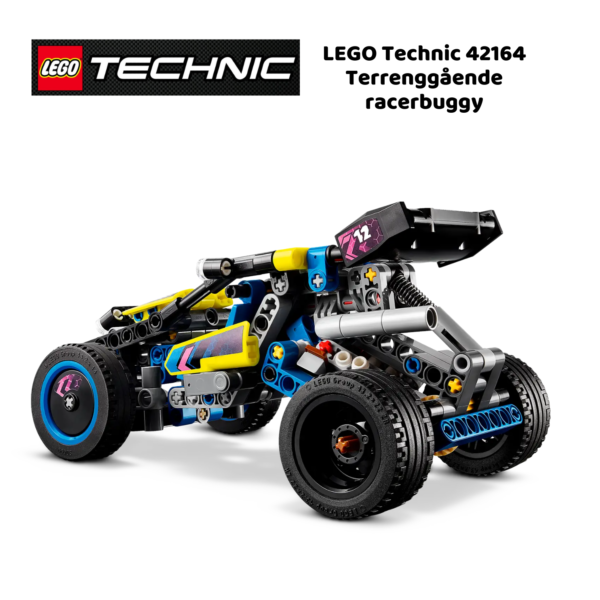 LEGO Technic 42164 Terrenggående racerbuggy | LEGO byggesett for barn fra 8 år og oppover | gaver til barn 8 år og popover_4