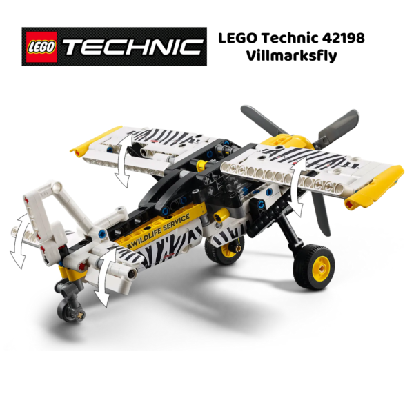 LEGO Technic 42198 Villmarksfly | LEGO byggesett for barn fra 8 år og oppover | gaver til barn 8 år og popover_4