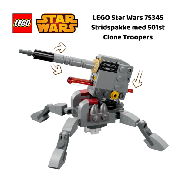 LEGO Star Wars 75345 Stridspakke med 501st Clone Troopers | LEGO byggesett for barn fra 6 år og oppover | gaver til barn 6 år og popover_4