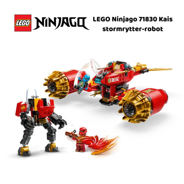 LEGO Ninjago 71830 Kais stormrytter-robot | LEGO byggesett for barn fra 7 år og oppover | gaver til barn 7 år og popover_4