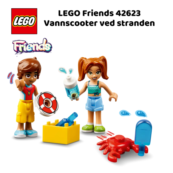 LEGO Friends 42623 Vannscooter ved stranden | LEGO byggesett for barn fra 5 år og oppover | gaver til barn 5 år og popover_4