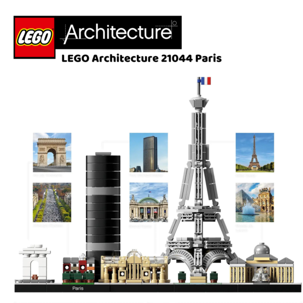 LEGO Architecture 21044 Paris | LEGO byggesett for barn fra 12 år og oppover | gaver til barn 12 år og popover_4