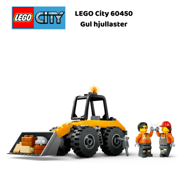 LEGO City 60450 Gul hjullaster | LEGO byggesett for barn fra 4 år og oppover | gaver til barn 4 år og popover_4