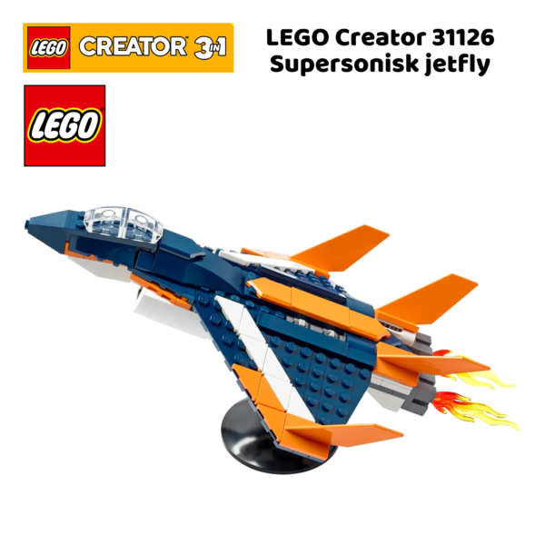 LEGO Creator 31126 Supersonisk jetfly | nye lego® sett og leker | offisielle lego®-leker | lego byggesett for barn 7-14 år_4