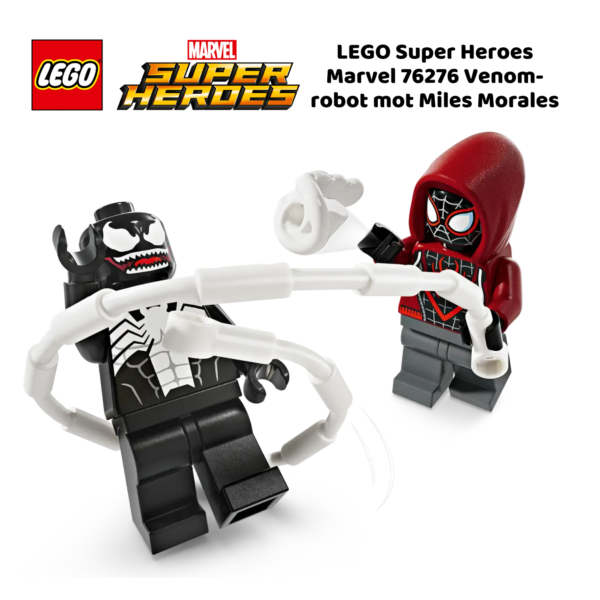LEGO Super Heroes Marvel 76276 Venom-robot mot Miles Morales | LEGO byggesett for barn fra 6 år og oppover | gaver til barn 6 år og popover_5