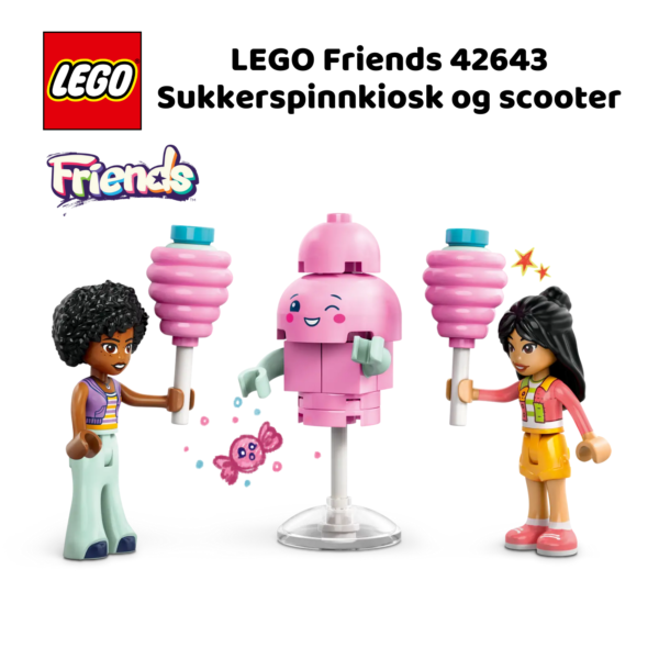 LEGO Friends 42643 Sukkerspinnkiosk og scooter | LEGO byggesett for barn fra 6 år og oppover | gaver til barn 6 år og popover_5