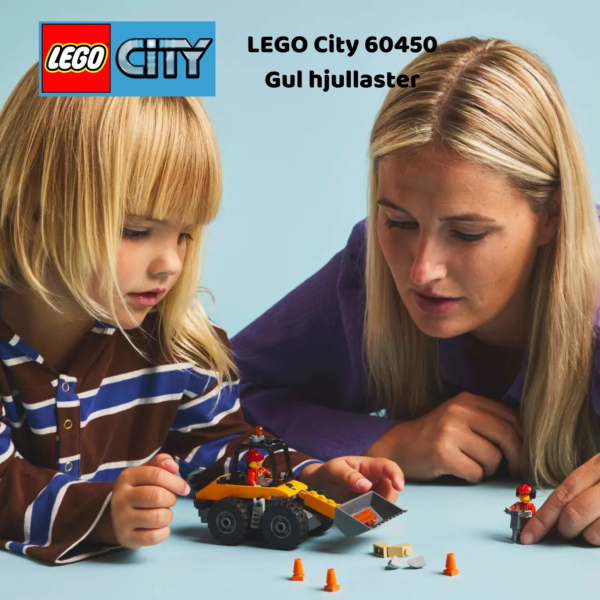 LEGO City 60450 Gul hjullaster | LEGO byggesett for barn fra 4 år og oppover | gaver til barn 4 år og popover_5