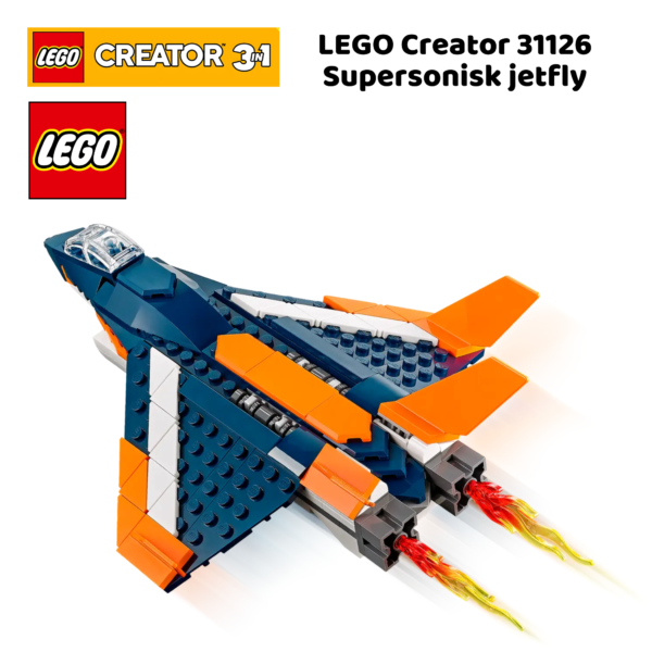 LEGO Creator 31126 Supersonisk jetfly | nye lego® sett og leker | offisielle lego®-leker | lego byggesett for barn 7-14 år_5