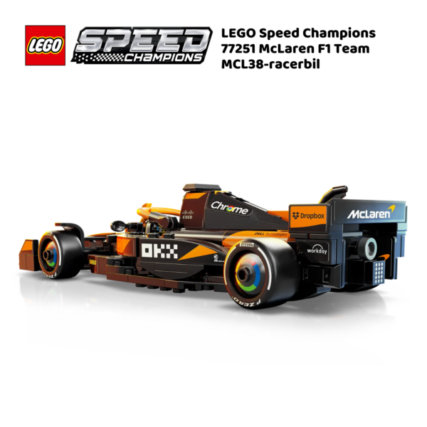 LEGO Speed Champions 77251 McLaren F1 Team MCL38-racerbil | LEGO byggesett for barn fra 10 år og oppover | gaver til barn 10 år og popover_6