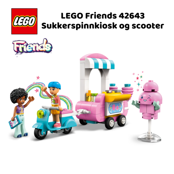 LEGO Friends 42643 Sukkerspinnkiosk og scooter | LEGO byggesett for barn fra 6 år og oppover | gaver til barn 6 år og popover_6
