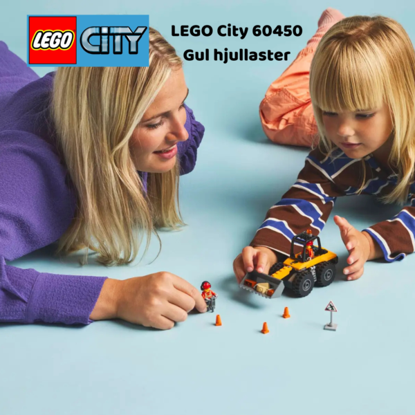 LEGO City 60450 Gul hjullaster | LEGO byggesett for barn fra 4 år og oppover | gaver til barn 4 år og popover_6