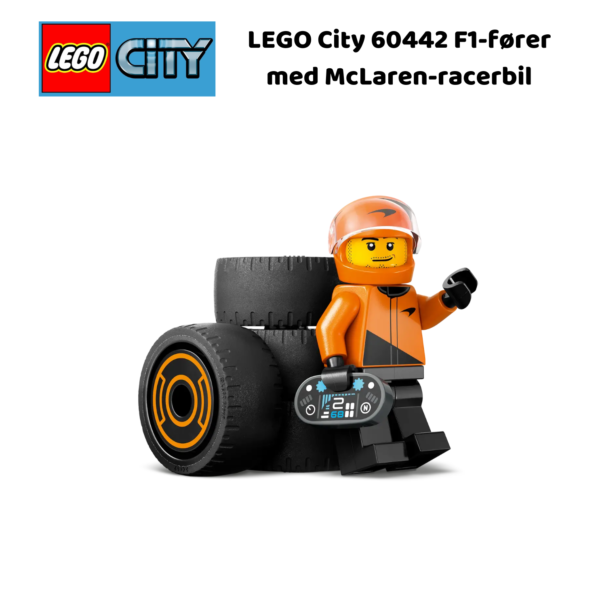 LEGO City 60442 F1-fører med McLaren-racerbil | LEGO byggesett for barn fra 6 år og oppover | gaver til barn 6 år og popover_6