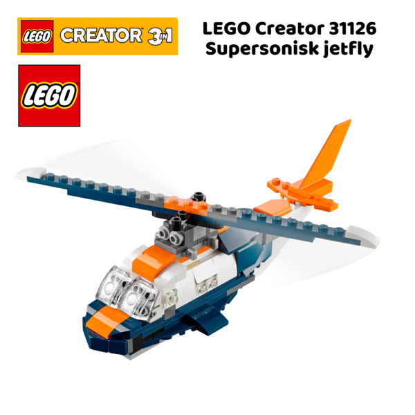 LEGO Creator 31126 Supersonisk jetfly | nye lego® sett og leker | offisielle lego®-leker | lego byggesett for barn 7-14 år_6