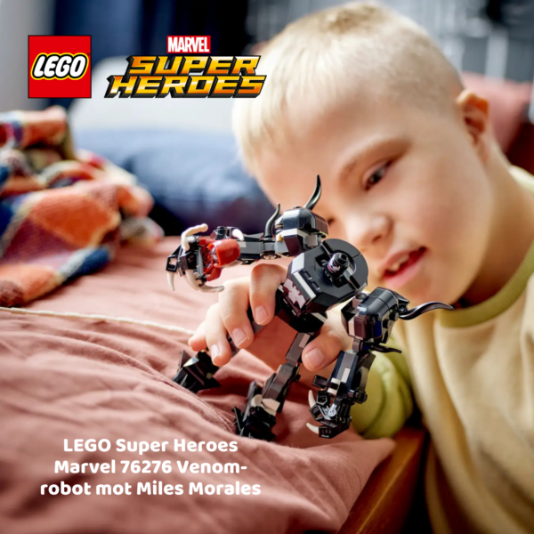 LEGO Super Heroes Marvel 76276 Venom-robot mot Miles Morales | LEGO byggesett for barn fra 6 år og oppover | gaver til barn 6 år og popover_9