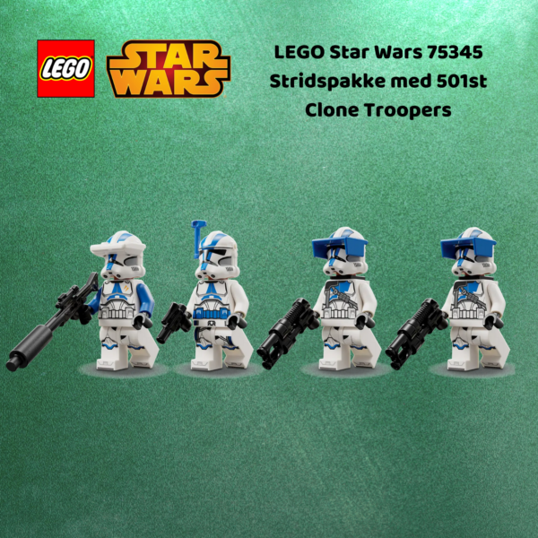 LEGO Star Wars 75345 Stridspakke med 501st Clone Troopers | LEGO byggesett for barn fra 6 år og oppover | gaver til barn 6 år og popover_7