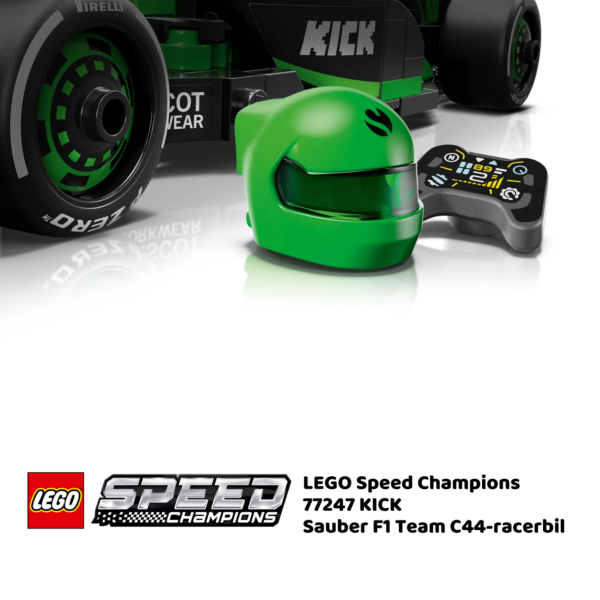 LEGO Speed Champions 77247 KICK Sauber F1 Team C44-racerbil | LEGO byggesett for barn fra 10 år og oppover | gaver til barn 10 år og popover_7