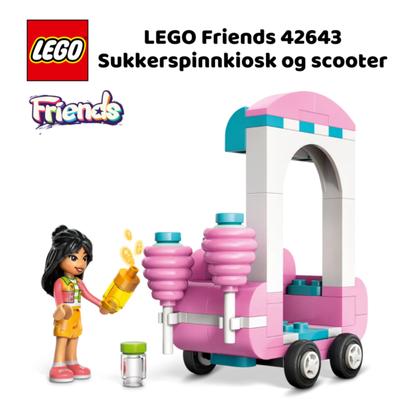 LEGO Friends 42643 Sukkerspinnkiosk og scooter | LEGO byggesett for barn fra 6 år og oppover | gaver til barn 6 år og popover_7