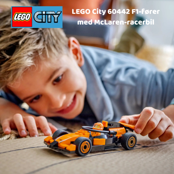LEGO City 60442 F1-fører med McLaren-racerbil | LEGO byggesett for barn fra 6 år og oppover | gaver til barn 6 år og popover_7