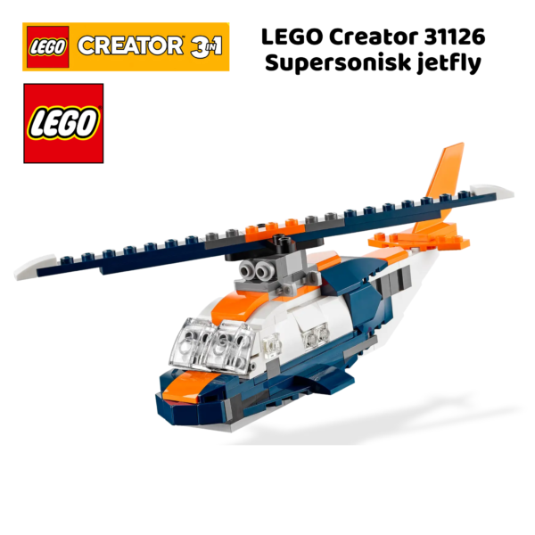 LEGO Creator 31126 Supersonisk jetfly | nye lego® sett og leker | offisielle lego®-leker | lego byggesett for barn 7-14 år_7