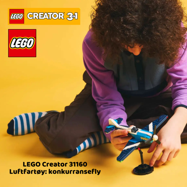LEGO Creator 31160 3-i-1 Luftfartøy: konkurransefly | LEGO byggesett for barn fra 7 år og oppover | gaver til barn 7 år og popover_8