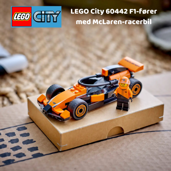 LEGO City 60442 F1-fører med McLaren-racerbil | LEGO byggesett for barn fra 6 år og oppover | gaver til barn 6 år og popover_8