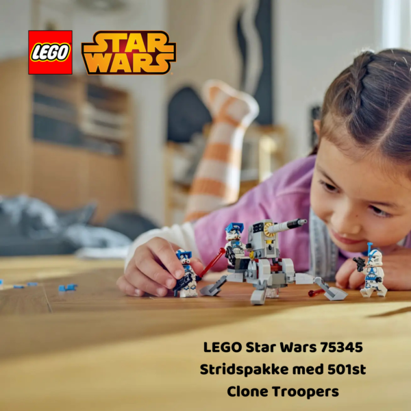 LEGO Star Wars 75345 Stridspakke med 501st Clone Troopers | LEGO byggesett for barn fra 6 år og oppover | gaver til barn 6 år og popover_9