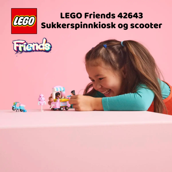 LEGO Friends 42643 Sukkerspinnkiosk og scooter | LEGO byggesett for barn fra 6 år og oppover | gaver til barn 6 år og popover_9