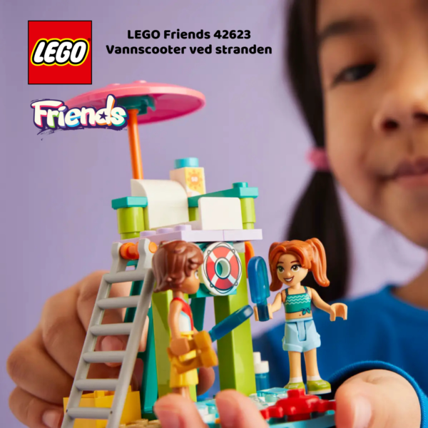 LEGO Friends 42623 Vannscooter ved stranden | LEGO byggesett for barn fra 5 år og oppover | gaver til barn 5 år og popover_9